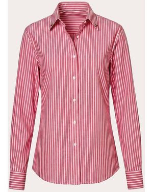 Verde Limon Marion Stripe Cherry Charm Shirt - Pink