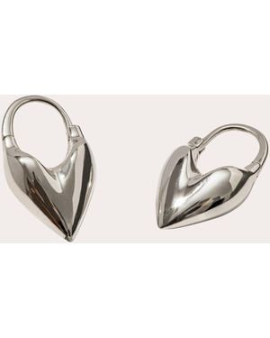 Otiumberg Roscida Heart Hoop Earrings - Natural