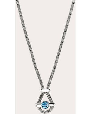 John Hardy Swiss Topaz Icon Pendant Necklace - Natural