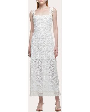 Waimari Centella Embroidered Floral Sequin Maxi Dress - White