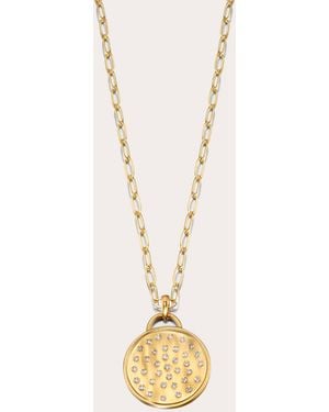 Elizabeth Moore Diamond & 18K Fairy Dust Pendant Necklace - Metallic