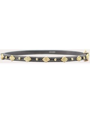 Armenta Diamond & Two Tone Blackened Old World Bracelet - Natural
