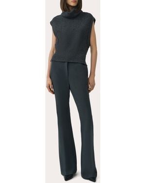 Jonathan Simkhai Maple Wool Knit Turtleneck Top - Blue