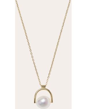 Lady Grey Jewelry Freshwater Pearl Bail Pendant Necklace - Natural