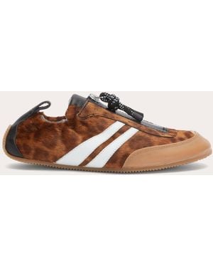 3.1 Phillip Lim On The Go Leopard Calf Hair Sneaker - Brown