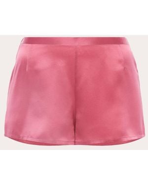 La Perla Silk-Satin Pajama Shorts - Pink