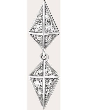 Statement Paris Diamond Rockaway Kite Drop Earring - Natural