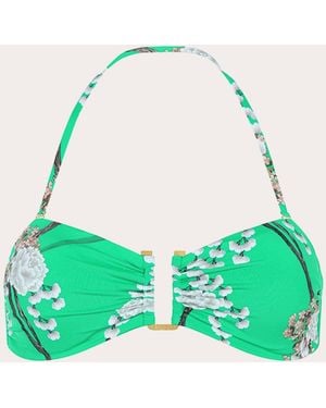 Aguaclara Jade U-Ring Bandeau Bikini Top - Green