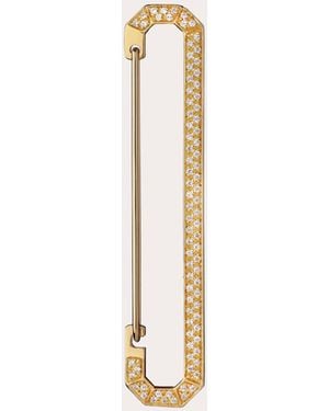 Eera Diamond Pavé Big New York Drop Earring - Natural