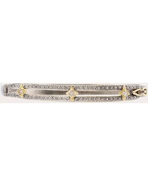 Armenta Diamond Two-Tone Crivelli Old World Bracelet - Natural