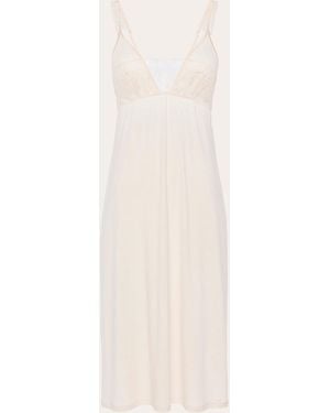La Perla Lace-Embroidered Nightgown - Natural