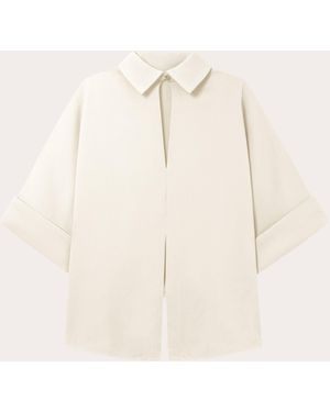 Women's Mark Kenly Domino Tan Blouses from $220 | Lyst