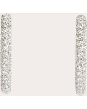 Statement Paris Diamond & 18K Reptile Hoop Earrings - Natural