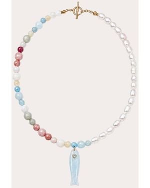 Club Coastal Saltwater Taffy Necklace 18K - Natural