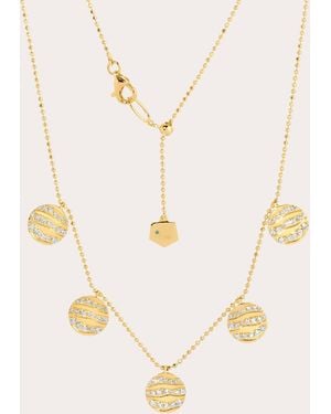 Graziela Gems Diamond & 18K Alma Dos Rios Station Necklace - Natural