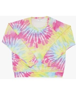 Stripe & Stare Tie Dye Sweatshirt Modal/Elastane - Pink