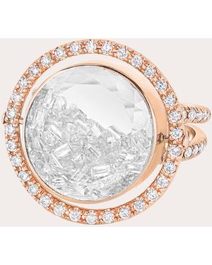 Moritz Glik Diamond & 18K Rose Halo 15 Shaker Ring 18K - Pink