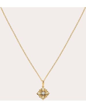 Rouvenat Diamond & 18K Stamp Pendant Necklace - Natural