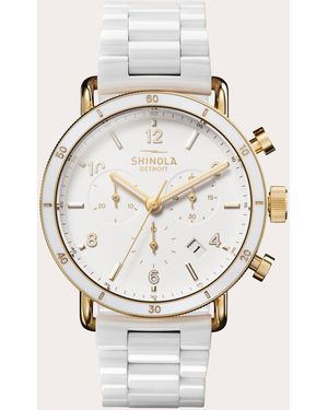 Shinola Canfield Sport 40Mm Chronograph Bracelet Watch - Natural