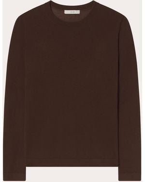 Co. Fine Cashmere Long-Sleeve Top - Brown