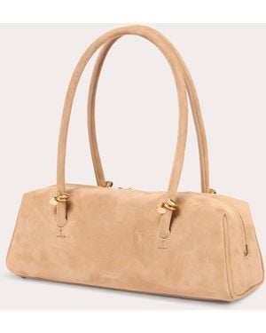 Jonathan Simkhai Devon Suede Shoulder Bag - Natural