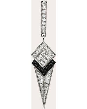 Statement Paris Diamond Stairway Hoop Earring - Natural