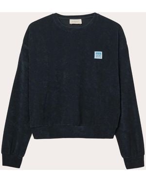 Seaquelle Swim Terry Crewneck Sweatshirt - Blue
