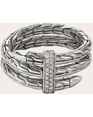 John Hardy Diamond Wide Spear Ring - White