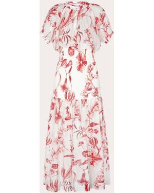Aguaclara La Vie Rouge Smocked Maxi Dress - Pink