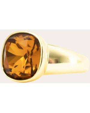 Short & Suite Candy 14K-Plated Swarovski Crystal Ring - Metallic