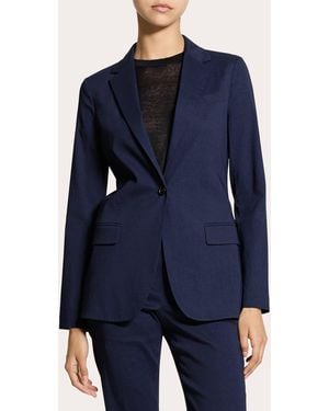 Theory Good Linen Staple Blazer - Blue