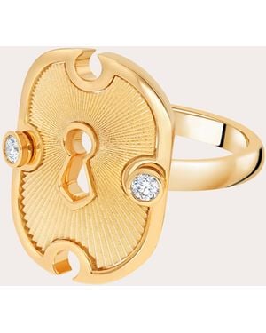 Rouvenat Diamond & 18K Unlock Ring - Metallic