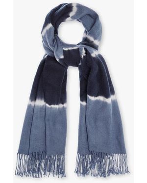 Charlotte Simone Betty Tie Dye Scarf - Blue