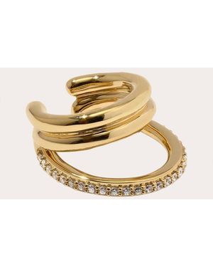 Otiumberg Cubic Zirconia Pavé Concero Ear Cuff - Metallic