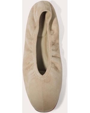 Jonathan Simkhai Danna Suede Ballet Flat - Natural