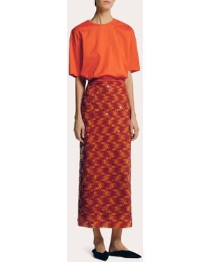 SEV Poplin Boxy T-Shirt - Red