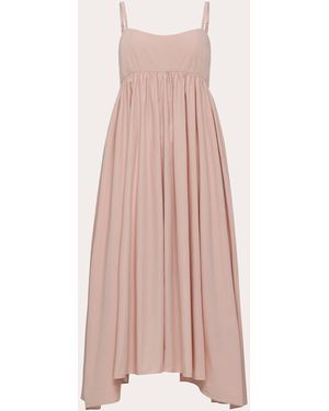 Azeeza Rachel Poplin Empire Midi Dress - Pink