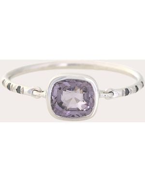 Yi Collection Diamond & Lilac Spinel Petite Circle Ring - Natural