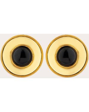 Boheme by Vero Onyx Pulse Stud Earrings - Black