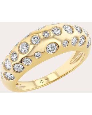 Future Fortune Diamond & 18K Nightsky Ring - Metallic