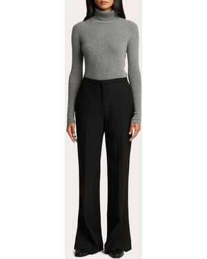 Argent Prince Heavy Wool Twill Creased Pants - Gray