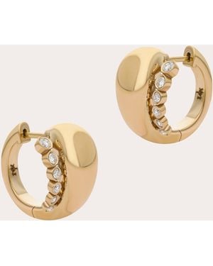 Preeti Sandhu Diamond & 14K Ethereal Venetian Hoop Earrings - Natural