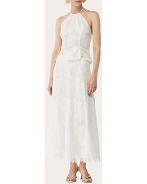 Waimari Kalua Lace A-Line Maxi Skirt - Natural