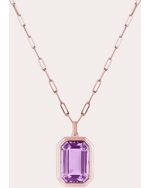 Goshwara Amethyst & 18K Rose Pendant Necklace 18K - Pink