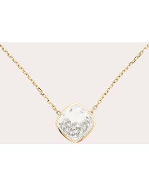 Moritz Glik Diamond & 18K Naipe Shaker Pendant Necklace - Natural