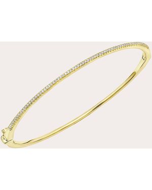 Gabriela Artigas Diamond & 14K Pavé Oval Bangle - Natural