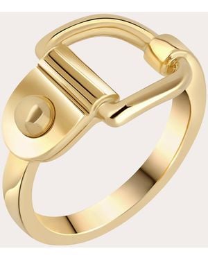Statement Paris 18K Rivet Ring - Metallic