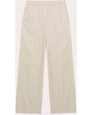 Jonathan Simkhai Bristol Straight-Leg Pull-On Pants - White