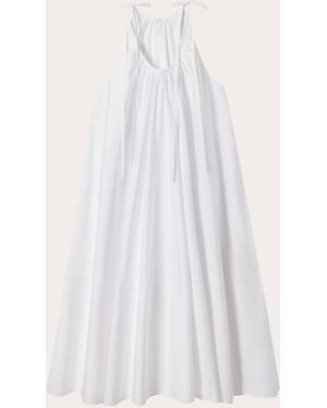 Co. 'Stton Poplin Gathered Midi Dress - White