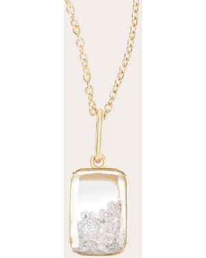 Moritz Glik Diamond Petite Ten Fourteen Shaker Pendant Necklace - Natural
